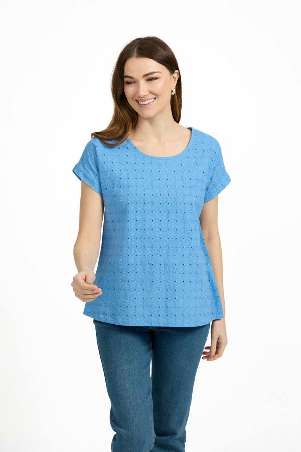 Mudflower Embroidery Anglaise Top