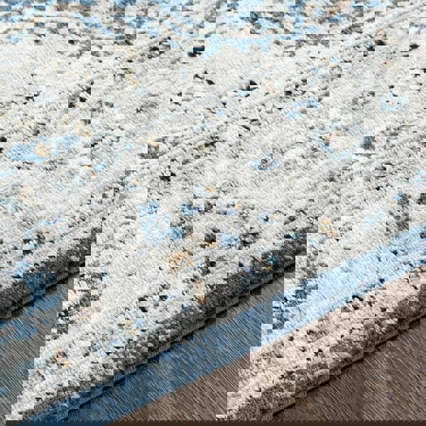 Livabliss Jolie-Vintage Blue Grey Beige Black Traditional Boho Rug