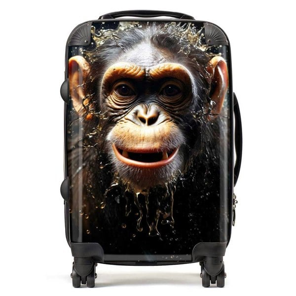 Warren Reed Realistic Monkey Face Splashart Suitcase