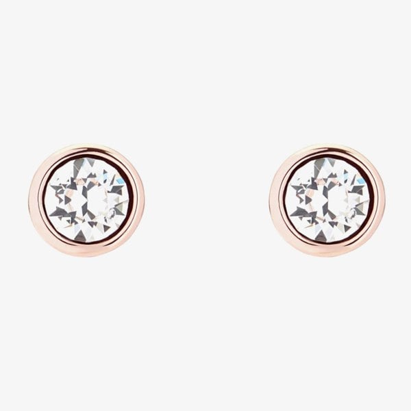 Ted Baker SINAA Rose Gold Tone Crystal Stud Earrings TBJ1084-24-02