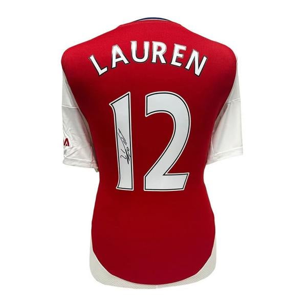 Unbranded Lauren signed Arsenal #12 shirt — Framed