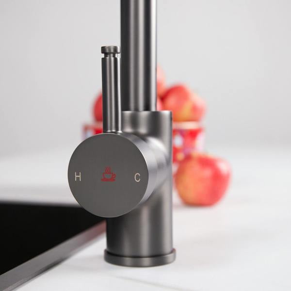 Flode Solo | Single Lever 3 in 1 Instant Boiling Tap | Gun Metal Finish