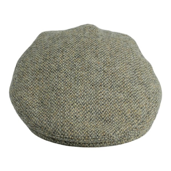 Gamble & Gunn Kilbeg Harris Tweed British Made Stone Grey Flat Cap