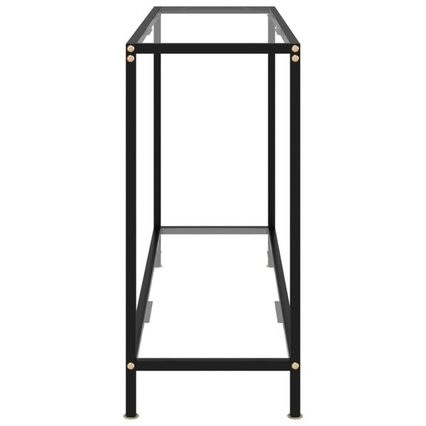 Berkfield Console Table Transparent 120x35x75 cm Tempered Glass
