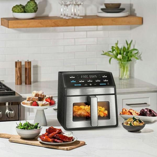Dyzi Digital Air Fryer 7.6L Touch Control Large Capacity Black