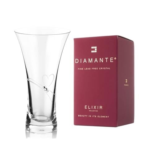 Diamante 'Romance' Trumpet Vase - 21cm