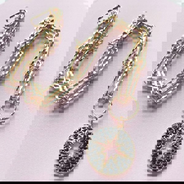 Luxe Tones Nova Star Burst Large Link Necklace