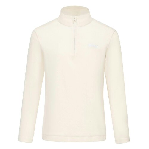 Regatta Kids Hot Shot II Plain Half Zip Fleece Top - Light Vanilla - Light Vanilla - 80% Polyester/20% Recycled Polyester
