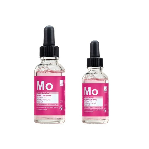 Dr Botanicals Anti-Ageing Moroccan Rose Facial Oil with Hyaluronic Acid & Vitamin C 15ml & 30ml