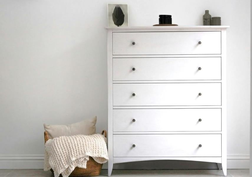 Statement Furniture Edward Hopper Large Chest of Drawers 5 Drawer Modern Wooden Storage