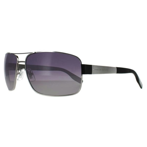 Hugo Boss Sunglasses 0521 OFR WJ Ruthenium Grey Gradient Polarized