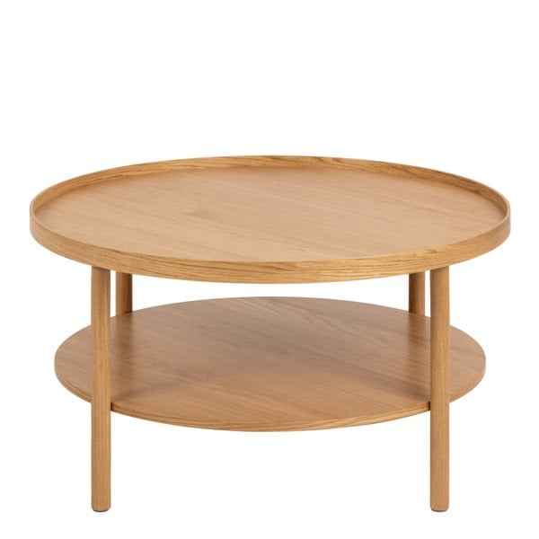 Furniture To Go Banbury Round Coffee Table in Oak 80x42cm