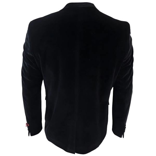 TruClothing Mens Black Velvet Dinner Tuxedo Suit Jacket Blazer