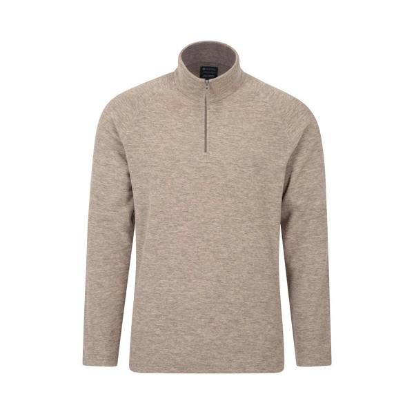 Mountain Warehouse Mens Snowdon II Fleece Top - Light Brown