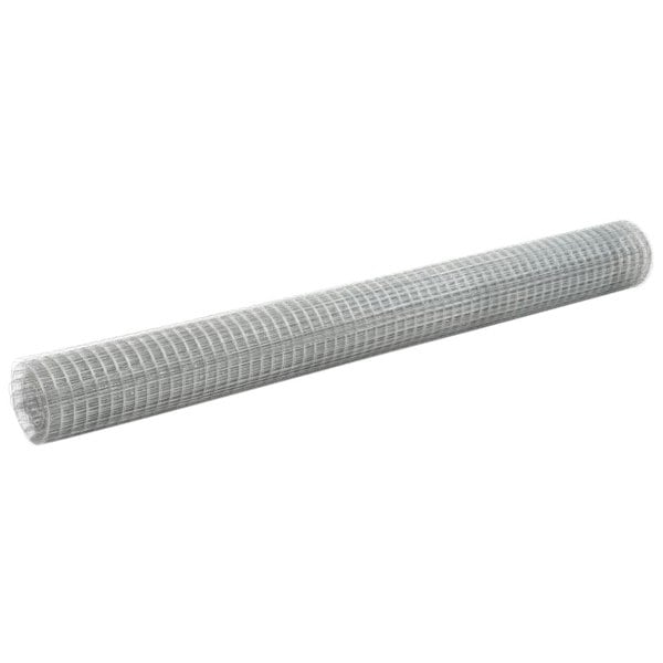 Berkfield Chicken Wire Fence Galvanised Steel 25x1.5 m Silver