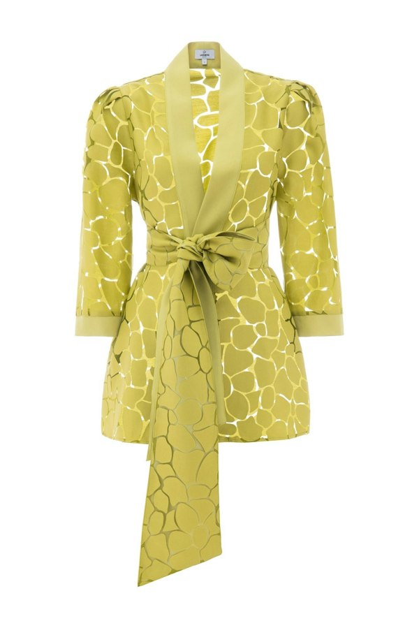 Lioness by TF Doxa Green Kimono Jacket with a Sash