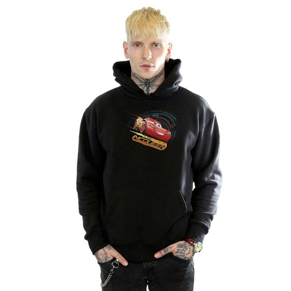 Disney Mens Cars Lightning McQueen Hoodie - Black