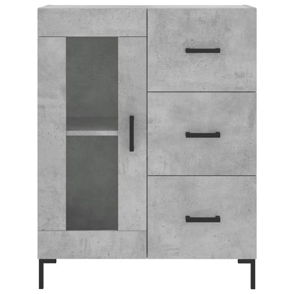 Berkfield Highboard Concrete Grey 69.5x34x180 cm Engineered Wood