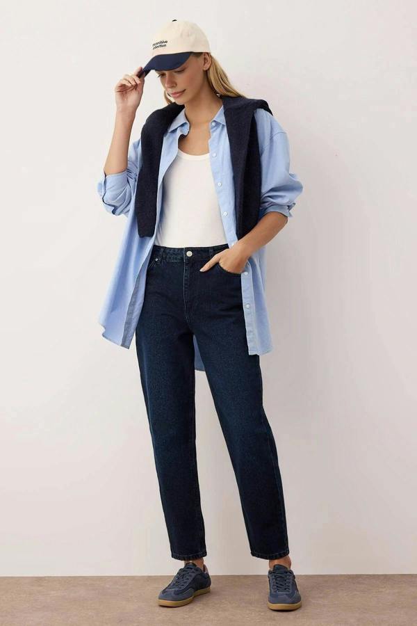 WOVCOR High Waist Mom Jeans