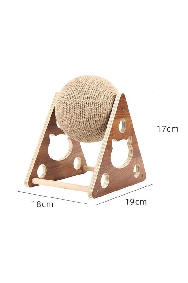 Living and Home Natural Sisal Cat Ball Catching Pet Toy