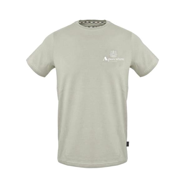 Aquascutum Mens Chest Logo T-Shirt - Grey - 