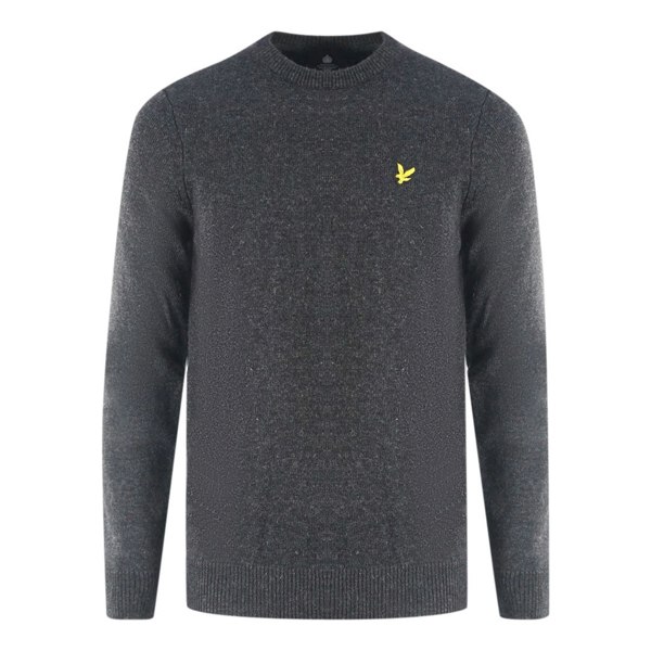 Lyle & Scott lambswool Knitted Sweater - Dark Grey