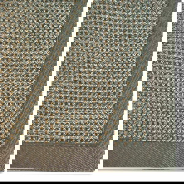 Bordered Sage Green Non-Slip Sisal Rug | Natural Home Decor