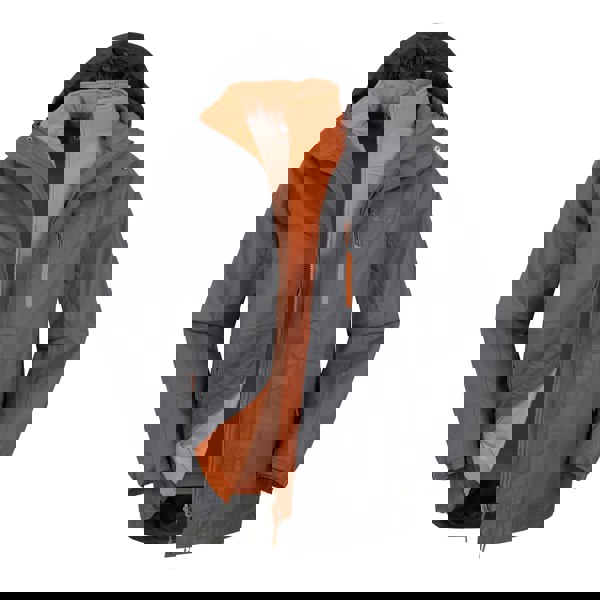 Mountain Warehouse Mens Bracken Extreme 3 in 1 Waterproof Jacket - Charcoal