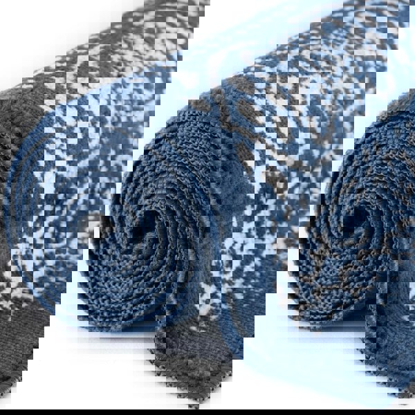 Living Room Rug Vintage Design In Blue