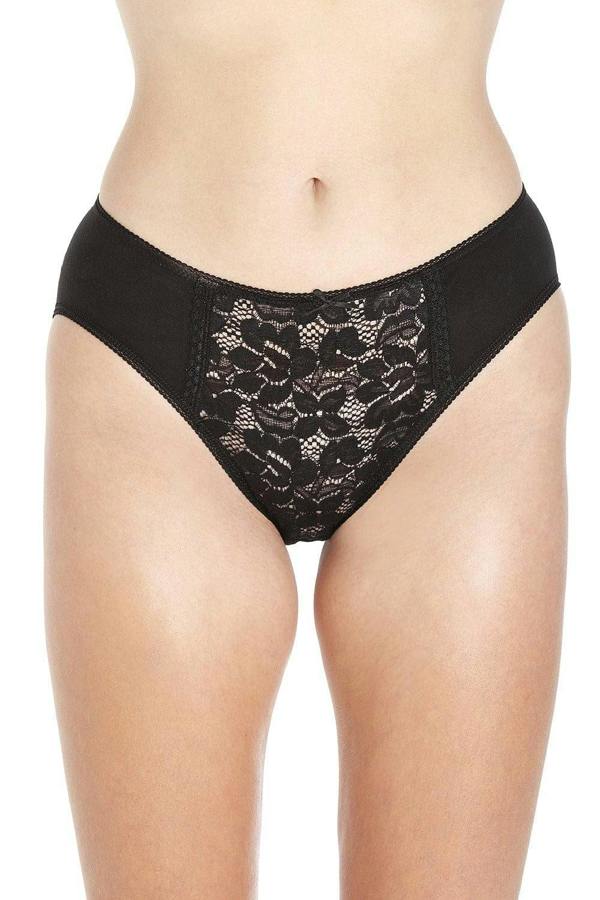 Womens 3 Pack Lace Front HI-Leg Briefs