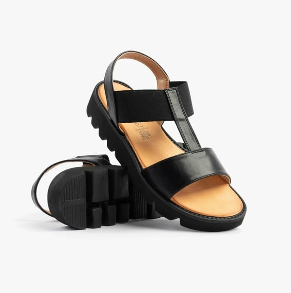 Heavenly Feet RITZ Womens Sandals Black
