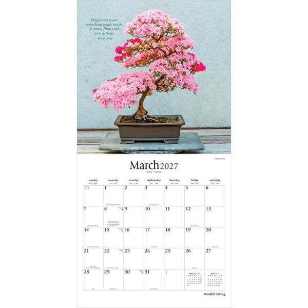 Mindful Living Calendar 2027, Wall Calendars, Month To View, Lifestyle, Gift
