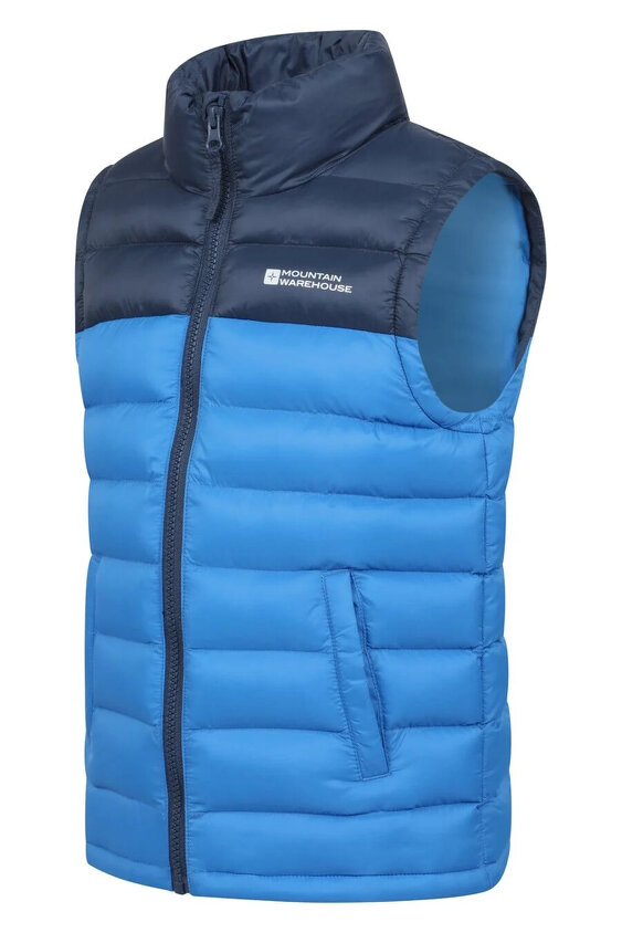 Mountain Warehouse Kids Colour Block Padded Gilet - Dark Blue