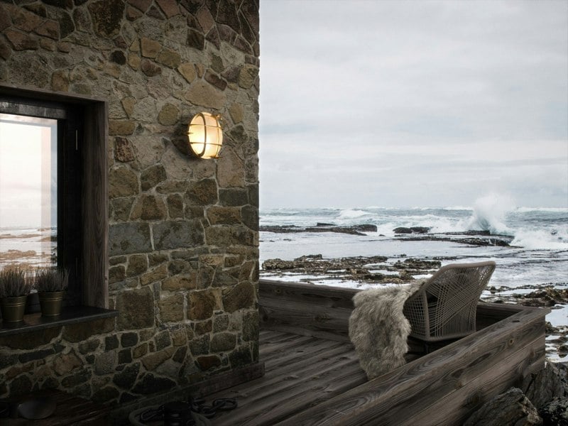 Nordlux Polperro | Wall light | Brass