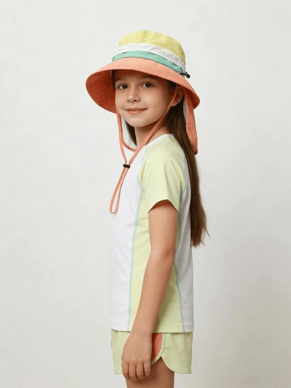 Anniou UPF 50+ Color-Block Kids’ Bucket Hat