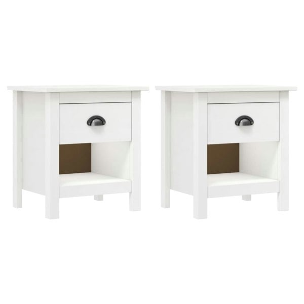 Berkfield Bedside Cabinets 2 pcs Hill 46x35x49.5 cm Solid Pine Wood