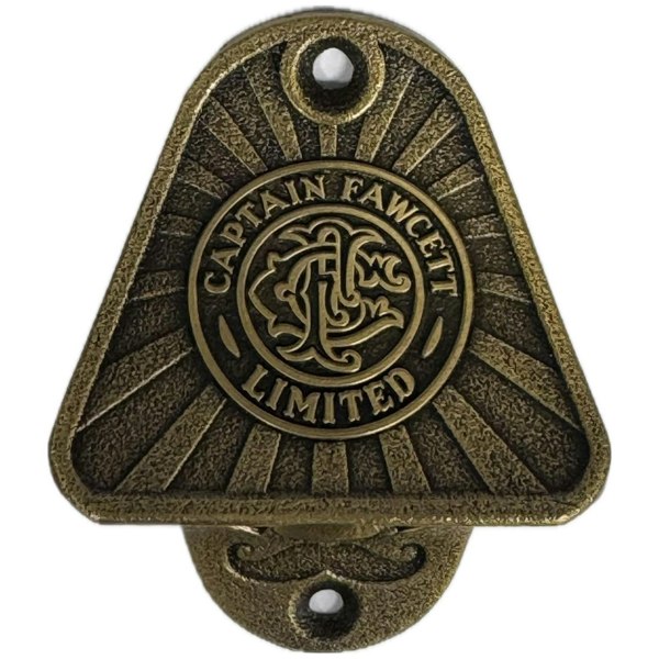 Captain Fawcett's Vintage Brass Wall Mounted Bottle Opener