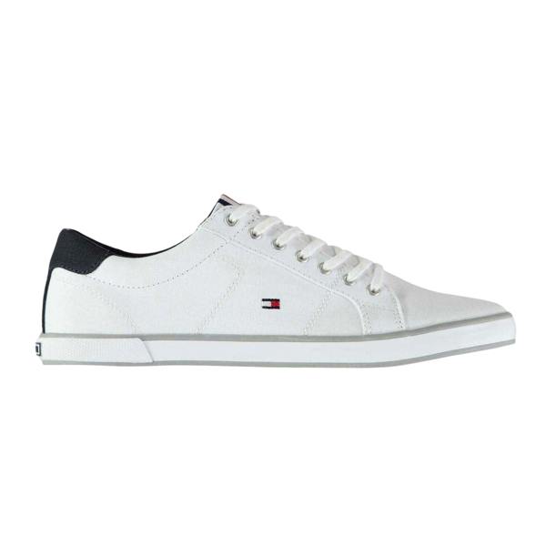 Tommy Hilfiger Mens Harlow 1D Flag Logo Trainers - White - 