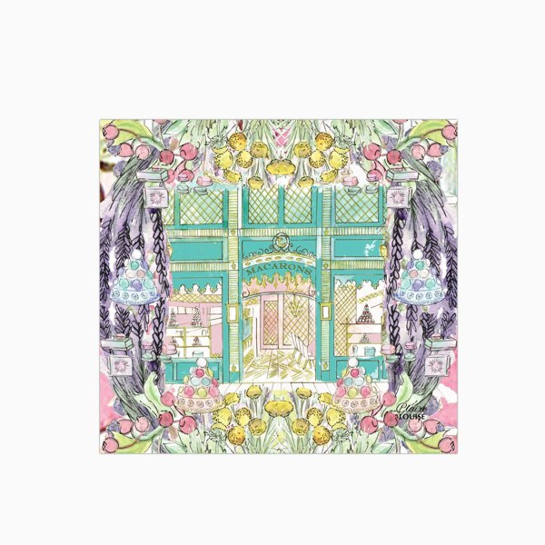 Claire Louise - Designer Laduree In Full Bloom Glass Kitchen Splashback