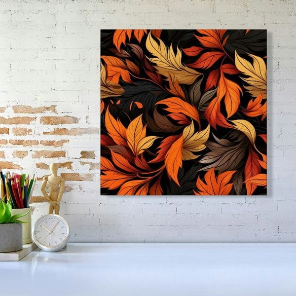 Warren Reed Autumn Leaves Design Canvas