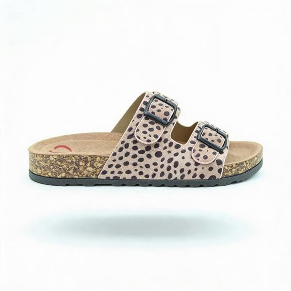 Heavenly Feet HARMONY2 PRINT CHEETAH Sandals Mules   in  Multicoloured