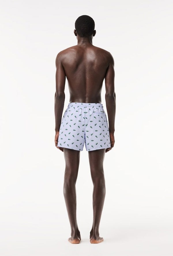 Lacoste Men's Crocodile Print Swim Shorts