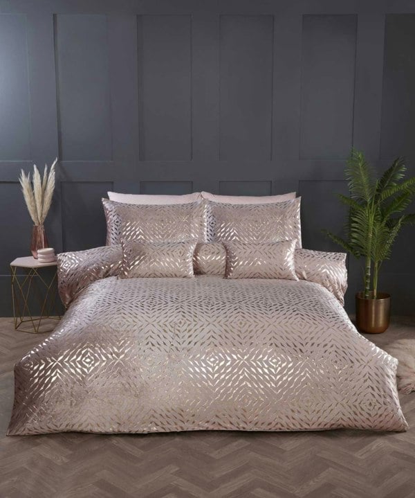 HomeSpace Direct Palazzo Embellished Duvet Cover Set