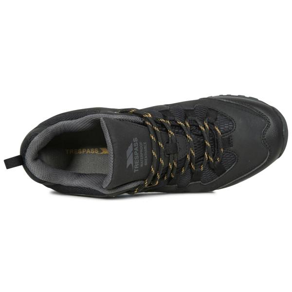 Trespass Mens Finley Low Cut Hiking Shoes - Black - 