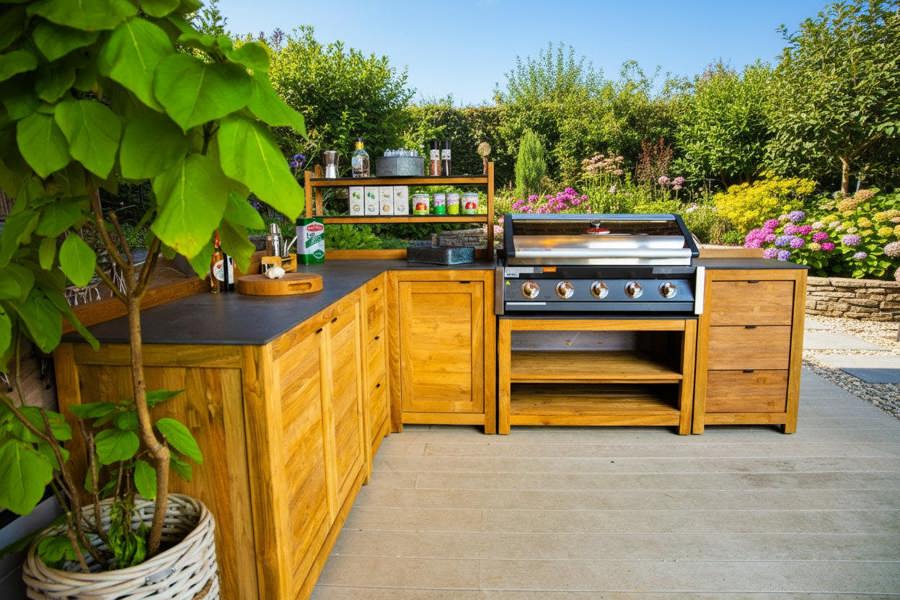 Ocean Designs Barletta Teak Outdoor Kitchen Set 2