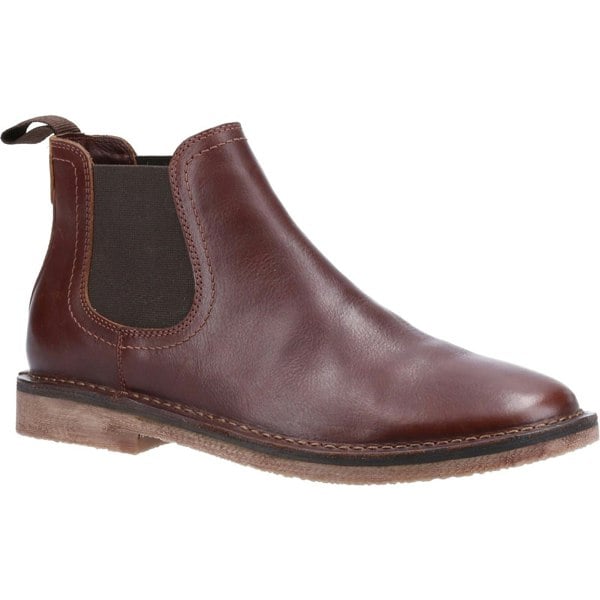 Hush Puppies Shaun Leather Chelsea Men's Boots in Brown