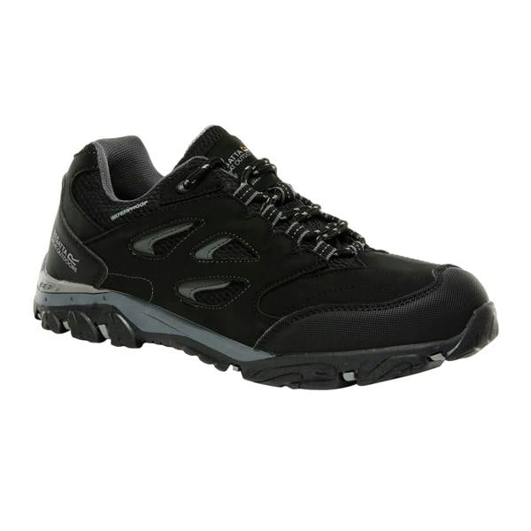 Regatta Childrens/Kids Holcombe Low Junior Hiking Boots - Black/Granite - 
