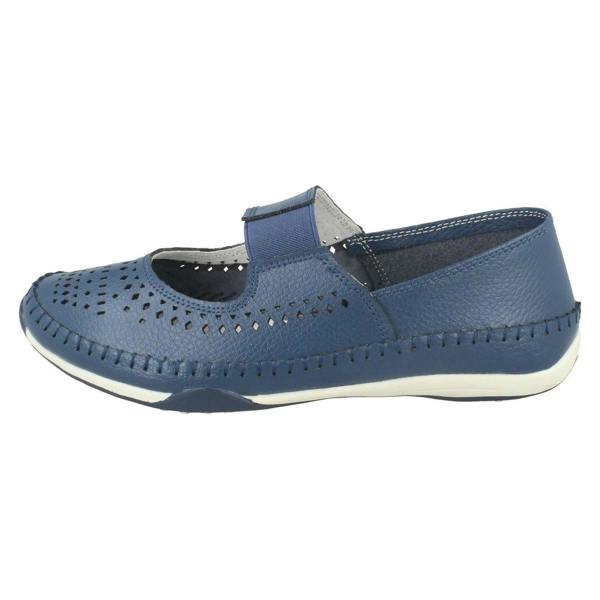 Down to Earth Ladies Down To Earth Elastic Upper Strap Shoes