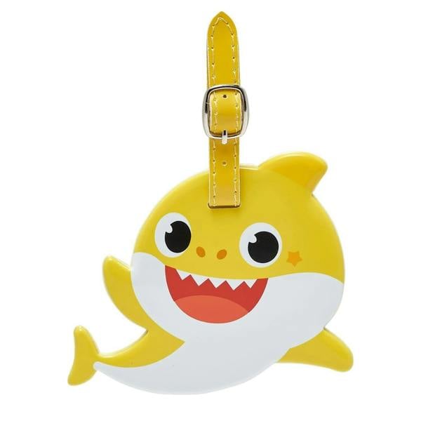 Widdop & Co Baby Shark Luggage Tag Yellow