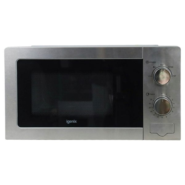 igenix Manual Microwave, 20 Litre, 5 Power Settings, 800W, Stainless Steel, IGMS02081SS